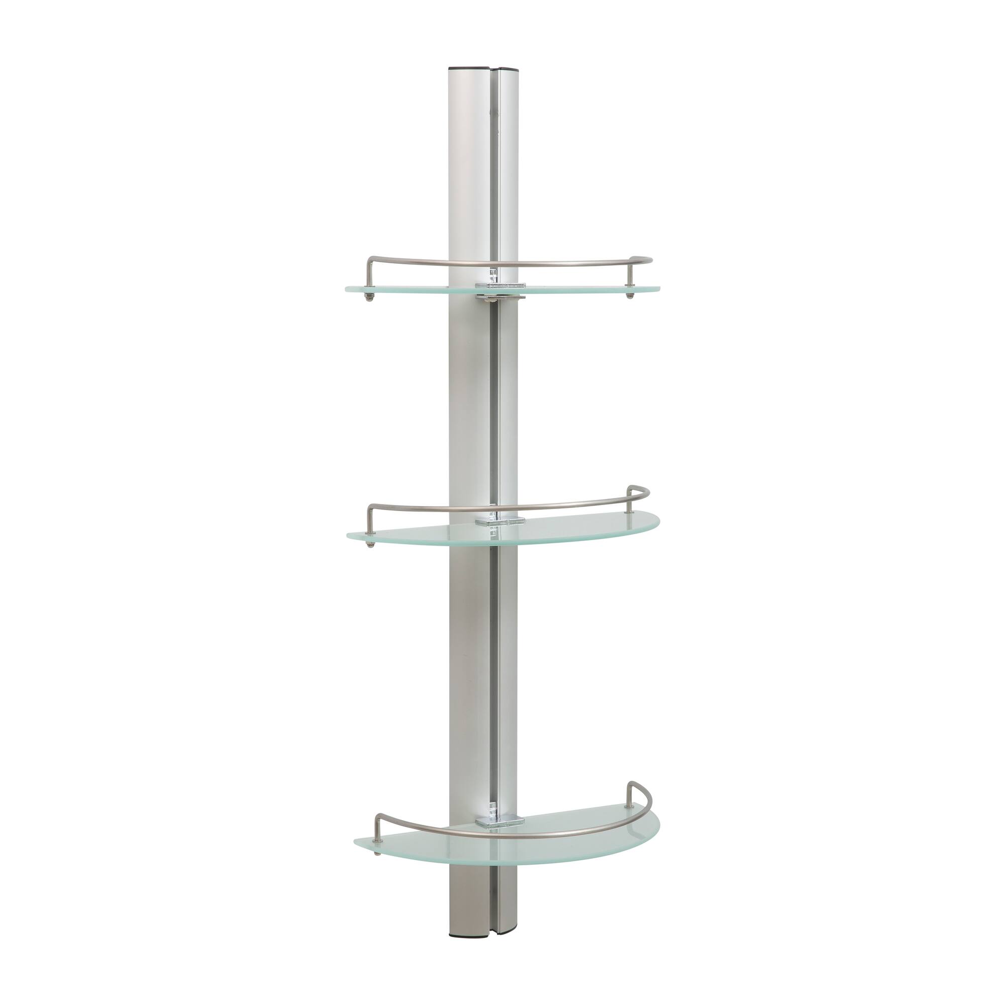 Organize It All 3-Tier Half Moon Glass Shelf